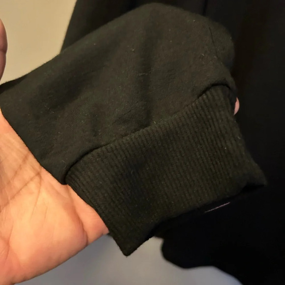 Danskin shirt - black long sleeve cross hem soft athleisure NWT - Picture 6 of 7